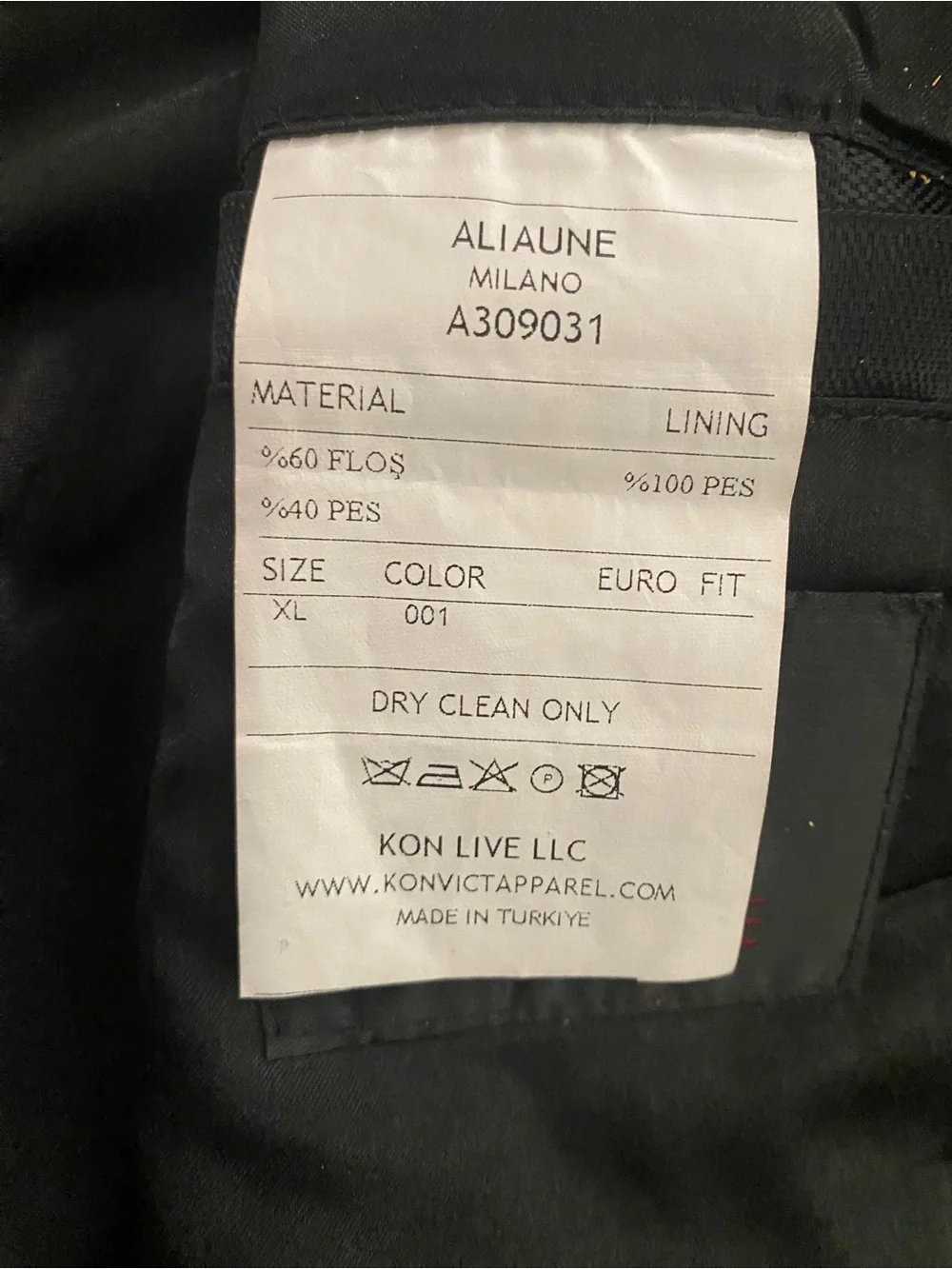 Men's Black Double-Breasted Trench Coat - Unbranded